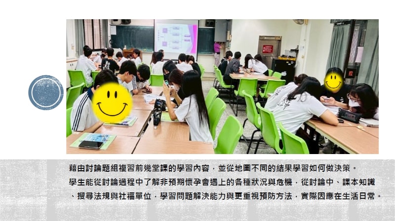 王依琪老師參考中學全面性教育教學指引設計非預期懷孕課程簡報